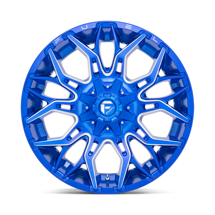Fuel 1PC D770 TWITCH 22X10 -18 5X139.7/5X150/5X5.5/150 Anodized Blue Milled