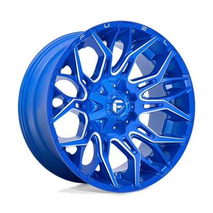 Fuel 1PC D770 TWITCH 22X10 -18 8X180/8X7.1 Anodized Blue Milled