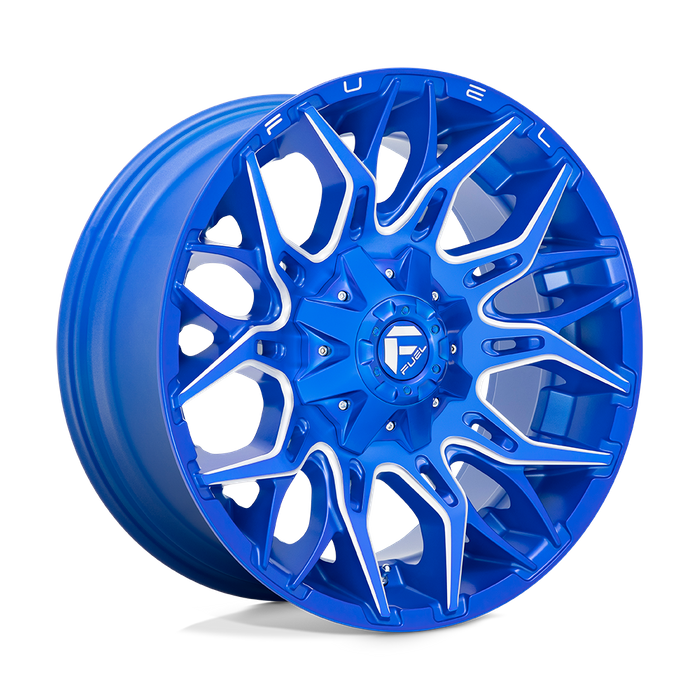 Fuel 1PC D770 TWITCH 20X9 1 5X139.7/5X150/5X5.5/150 Anodized Blue Milled