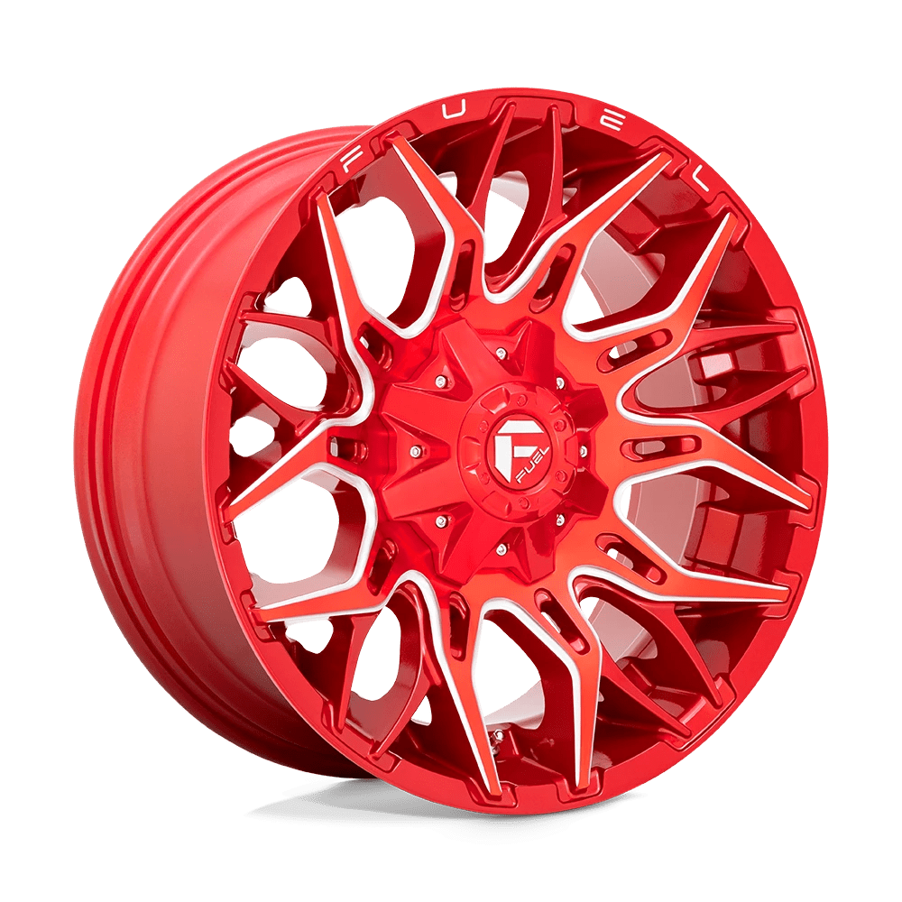 Fuel 1PC D771 TWITCH 20X9 1 8X180/8X7.1 Candy Red Milled