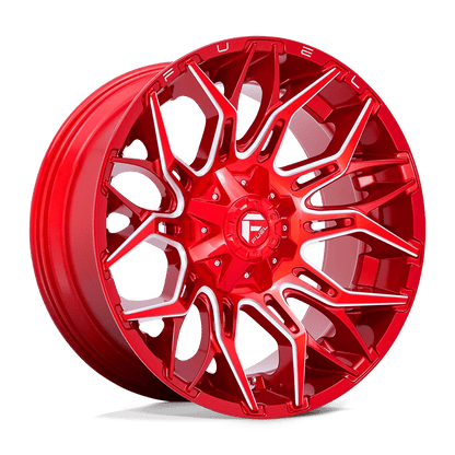 Fuel 1PC D771 TWITCH 22X10 -18 8X170/8X6.7 Candy Red Milled
