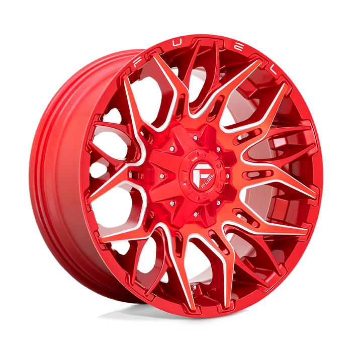 Fuel 1PC D771 TWITCH 20X9 1 8X180/8X7.1 Candy Red Milled
