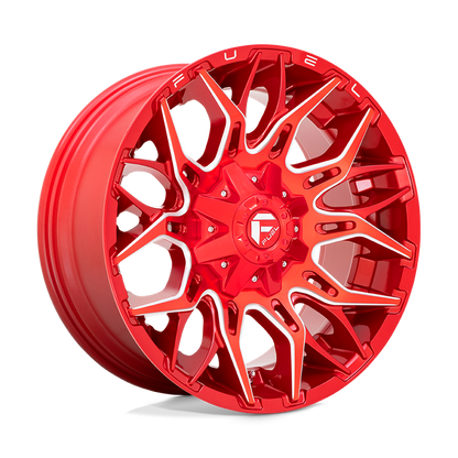 Fuel 1PC D771 TWITCH 20X9 1 8X180/8X7.1 Candy Red Milled