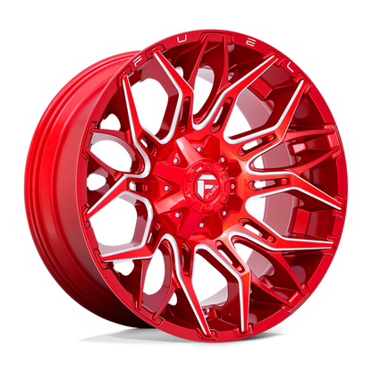 Fuel 1PC D771 TWITCH 22X10 -18 8X180/8X7.1 Candy Red Milled