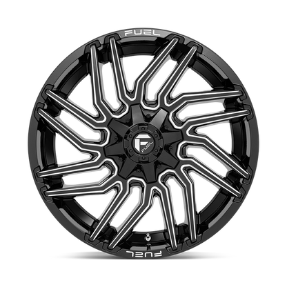 Fuel 1PC D773 TYPHOON 22X10 -18 8X165.1/8X6.5 Gloss Black Milled