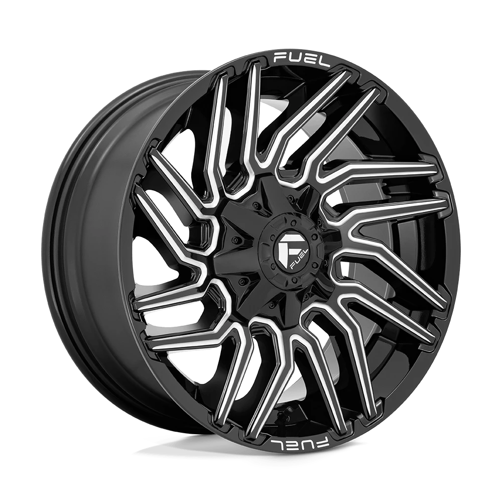 Fuel 1PC D773 TYPHOON 22X12 -44 8X170/8X6.7 Gloss Black Milled