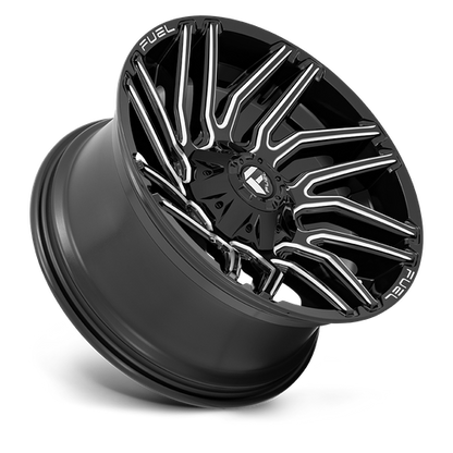 Fuel 1PC D773 TYPHOON 20X9 1 5X114.3/5X127 GLOSS BLACK MILLED