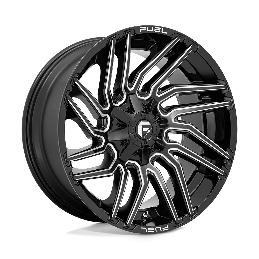 Fuel 1PC D773 TYPHOON 22X10 -18 8X165.1/8X6.5 Gloss Black Milled
