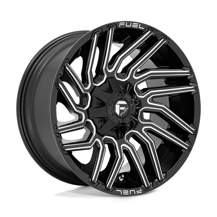 Fuel 1PC D773 TYPHOON 20X10 -18 8X170/8X6.7 Gloss Black Milled