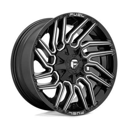 Fuel 1PC D773 TYPHOON 20X9 1 8X170/8X6.7 Gloss Black Milled