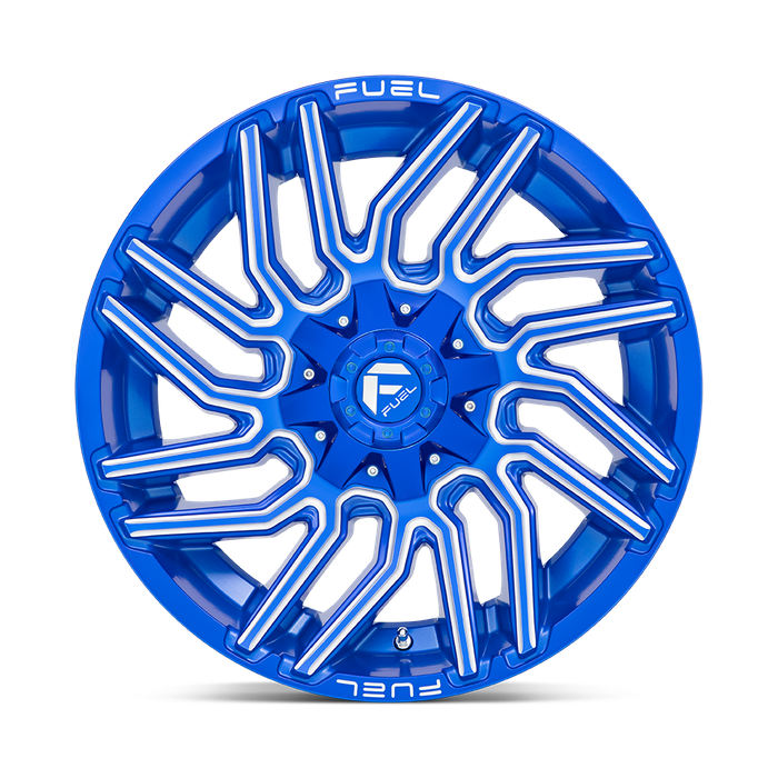 Fuel 1PC D774 TYPHOON 20X10 -18 8X170/8X6.7 Anodized Blue Milled