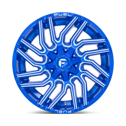 Fuel 1PC D774 TYPHOON 20X10 -18 8X165.1/8X6.5 Anodized Blue Milled