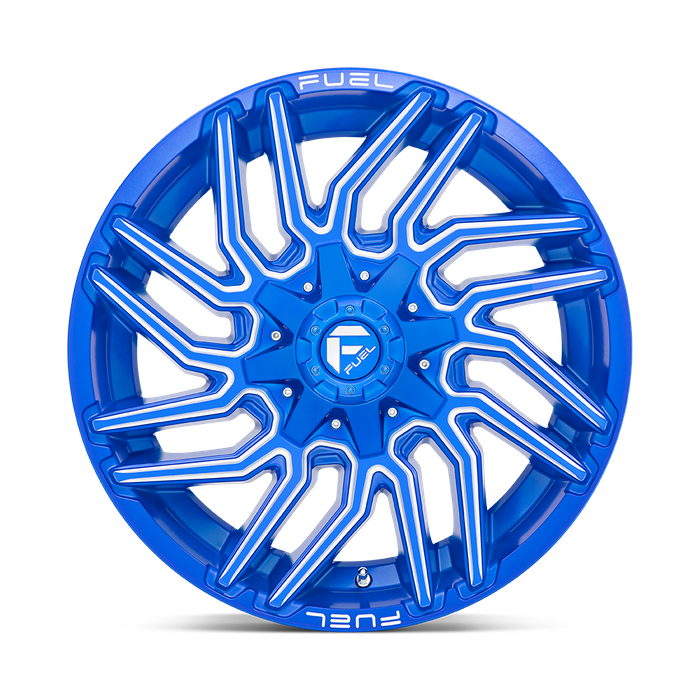 Fuel 1PC D774 TYPHOON 20X9 1 8X170/8X6.7 Anodized Blue Milled