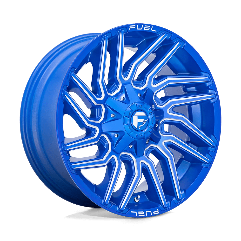 Fuel 1PC D774 TYPHOON 20X10 -18 8X165.1/8X6.5 Anodized Blue Milled