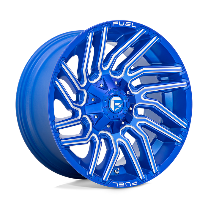 Fuel 1PC D774 TYPHOON 20X10 -18 8X165.1/8X6.5 Anodized Blue Milled