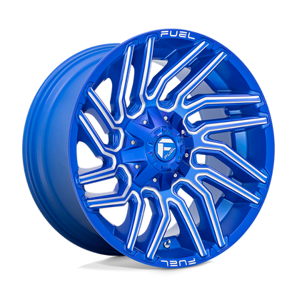 Fuel 1PC D774 TYPHOON 20X10 -18 8X165.1/8X6.5 Anodized Blue Milled
