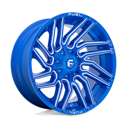 Fuel 1PC D774 TYPHOON 22X10 -18 8X170/8X6.7 Anodized Blue Milled