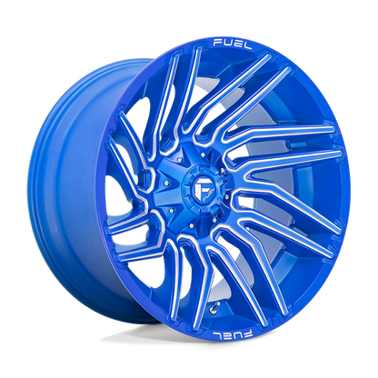 Fuel 1PC D774 TYPHOON 22X12 -44 5X114.3/5X127/5X4.5/5.0 Anodized Blue Milled