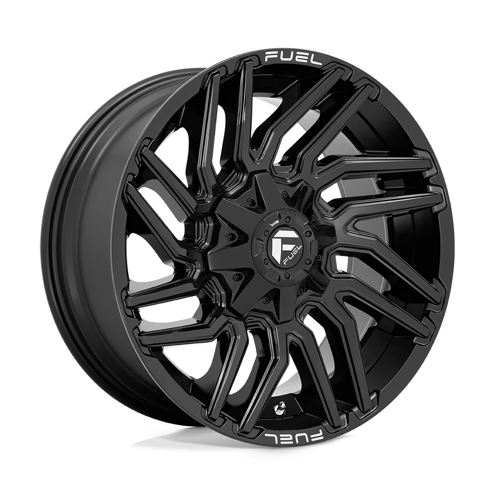 Fuel 1PC D776 TYPHOON 20X9 1 8X180/8X7.1 Gloss Black