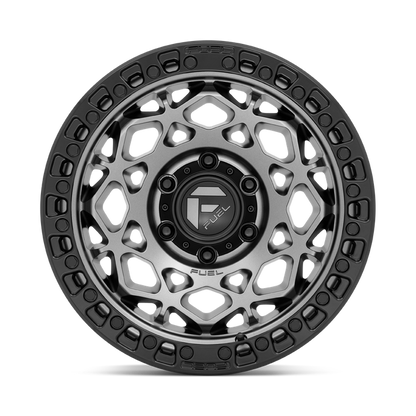 Fuel 1PC D784 UNIT 17X9 -12 6X135/6X5.3 Gunmetal With Matte Black Ring