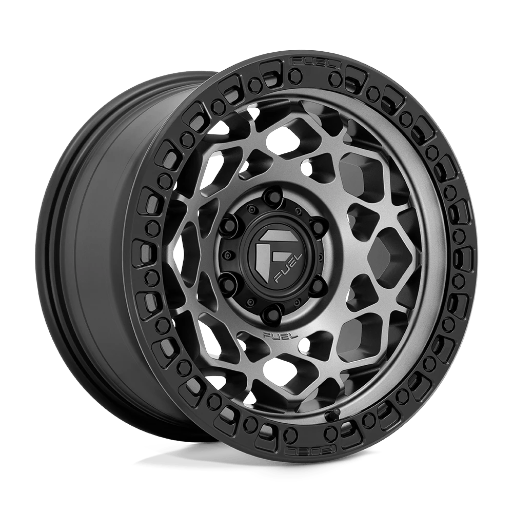 Fuel 1PC D784 UNIT 17X9 -12 6X139.7/6X5.5 Gunmetal With Matte Black Ring