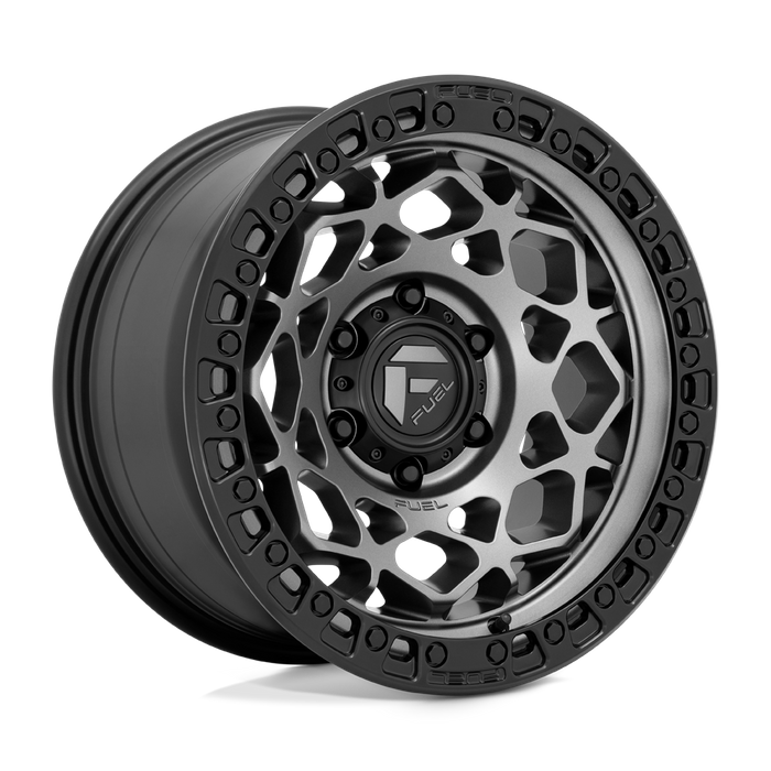 Fuel 1PC D784 UNIT 17X9 1 5X127/5X5.0 Gunmetal With Matte Black Ring