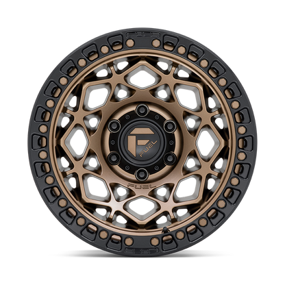 Fuel 1PC D785 UNIT 17X9 1 6X139.7/6X5.5 Bronze With Matte Black Ring