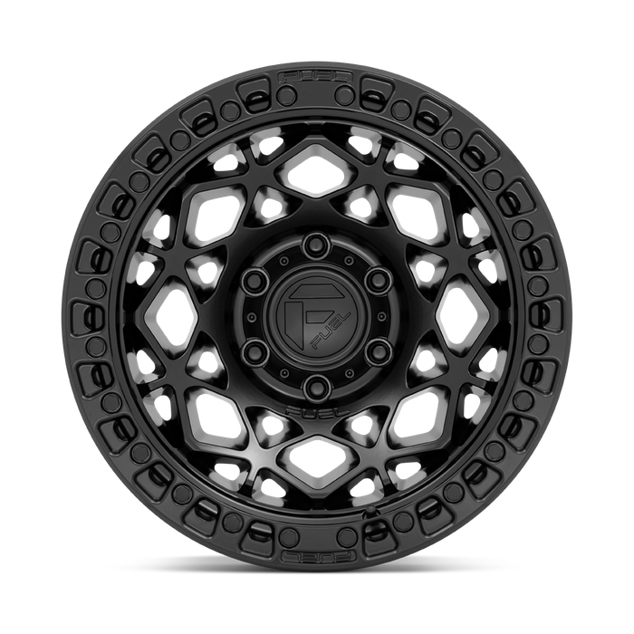 Fuel 1PC D786 UNIT 17X9 1 5X127/5X5.0 Matte Black With Matte Black Ring