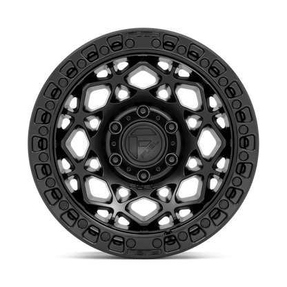 Fuel 1PC D786 UNIT 17X9 1 5X127/5X5.0 Matte Black With Matte Black Ring