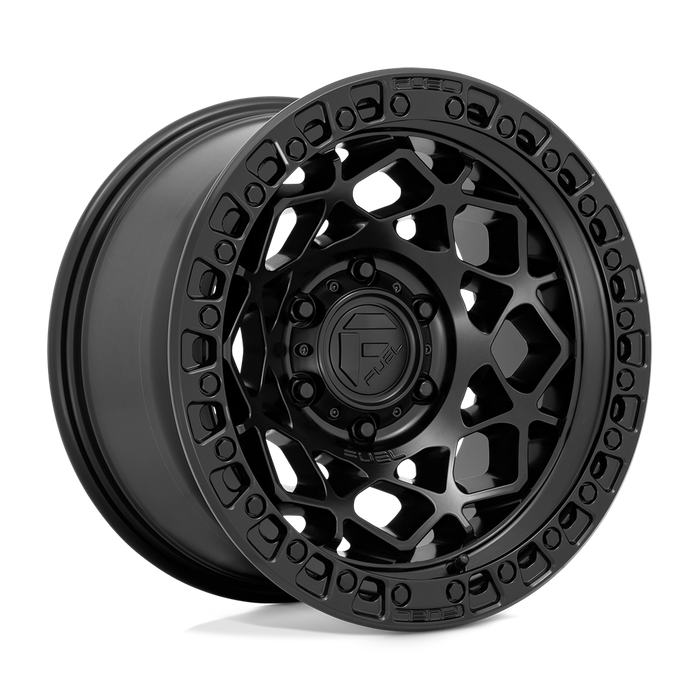 Fuel 1PC D786 UNIT 17X9 -12 6X139.7/6X5.5 Matte Black With Matte Black Ring