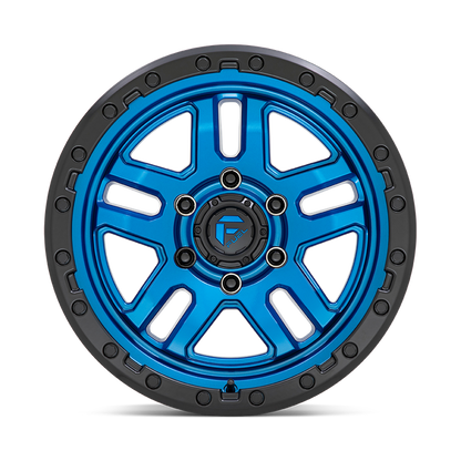 Fuel 1PC D790 AMMO 20X10 -18 5X127/5X5.0 Blue With Black Lip