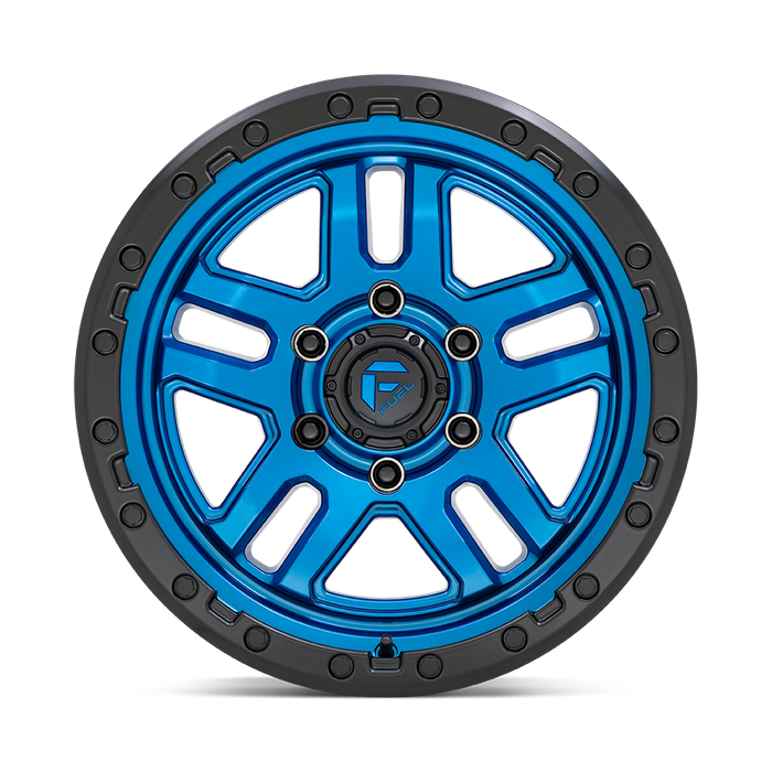 Fuel 1PC D790 AMMO 17X9 -12 5X127/5X5.0 Blue With Black Lip