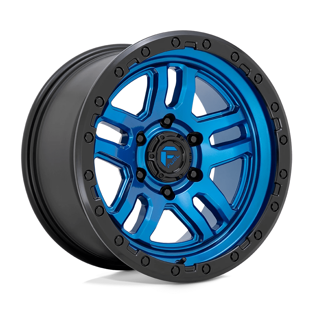 Fuel 1PC D790 AMMO 20X10 -18 6X139.7/6X5.5 Blue With Black Lip