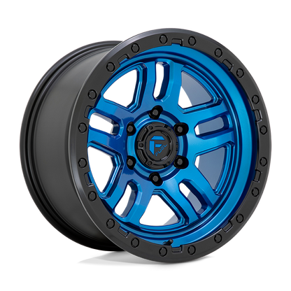 Fuel 1PC D790 AMMO 20X10 -18 5X127/5X5.0 Blue With Black Lip