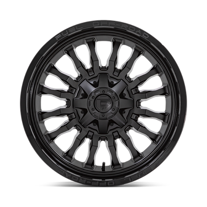 Fuel 1PC D796 ARC 20X9 1 6X135/6X139.7 MATTE BLACK WITH GLOSS BLACK LIP