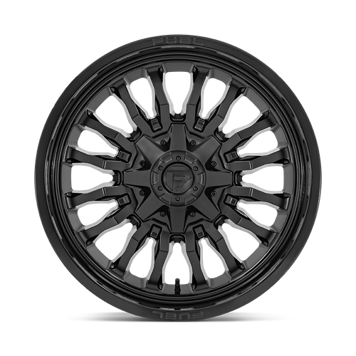 Fuel 1PC D796 ARC 20X9 1 8X180/8X7.1 MATTE BLACK WITH GLOSS BLACK LIP