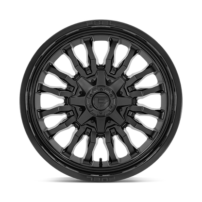 Fuel 1PC D796 ARC 20X9 1 8X180/8X7.1 MATTE BLACK WITH GLOSS BLACK LIP