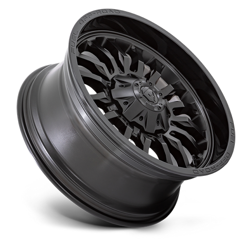 Fuel 1PC D796 ARC 20X9 1 5X114.3/5X127 MATTE BLACK WITH GLOSS BLACK LIP