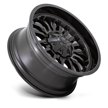 Fuel 1PC D796 ARC 20X9 1 5X114.3/5X127 MATTE BLACK WITH GLOSS BLACK LIP