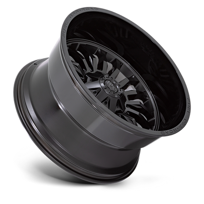Fuel 1PC D796 ARC 22X12 -44 8X180/8X7.1 MATTE BLACK WITH GLOSS BLACK LIP