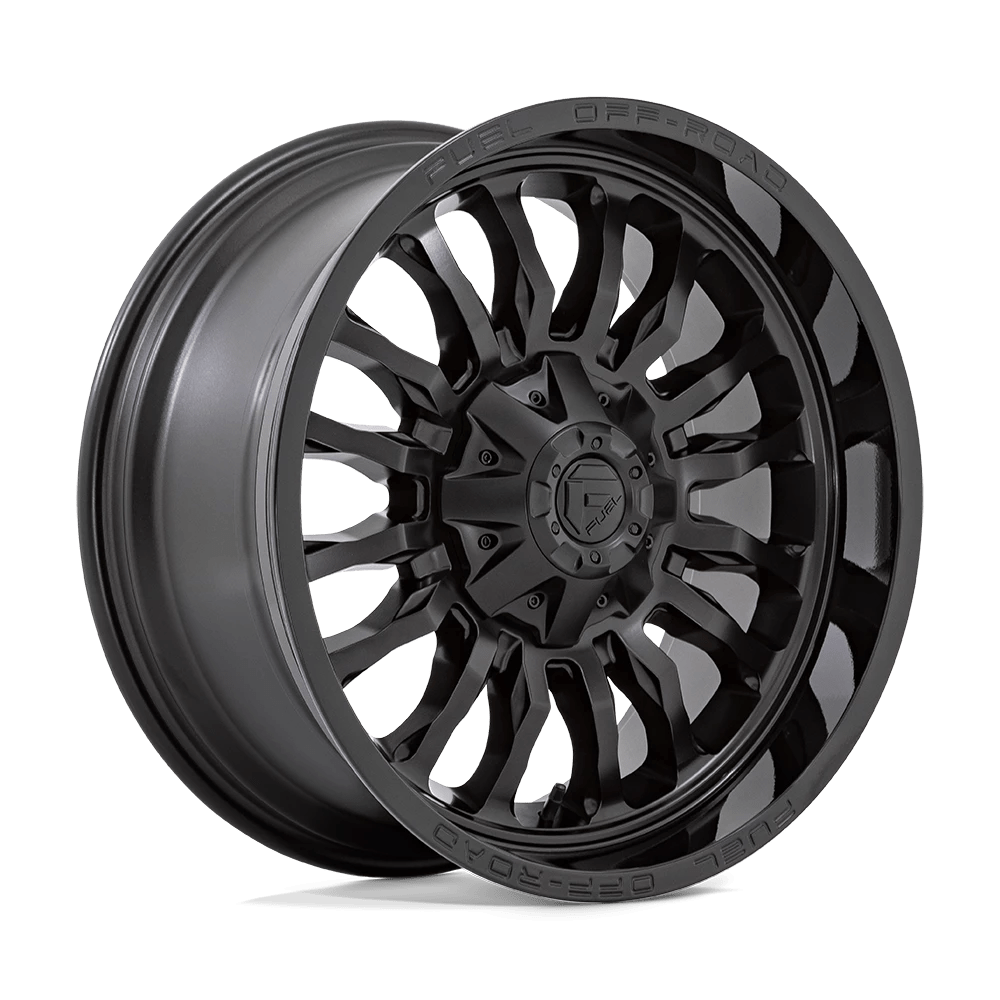Fuel 1PC D796 ARC 20X9 1 5X114.3/5X127 MATTE BLACK WITH GLOSS BLACK LIP