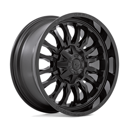 Fuel 1PC D796 ARC 20X9 1 6X135/6X139.7 MATTE BLACK WITH GLOSS BLACK LIP