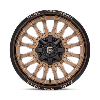 Fuel 1PC D797 ARC 20X9 1 5X127/5X135 PLATINUM BRONZE WITH BLACK LIP