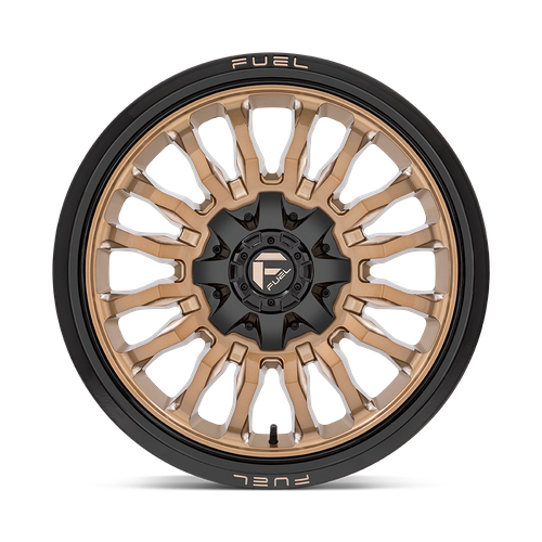 Fuel 1PC D797 ARC 20X9 1 8X165.1 PLATINUM BRONZE WITH BLACK LIP