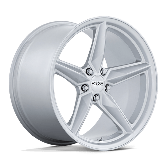 FOOSE 1PC F174 CF8 19X9.5 17 5X120/5X4.72 GLOSS SILVER