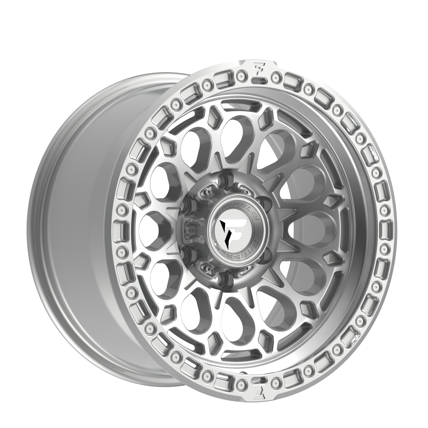 Fittipaldi FT101 17X9 -12 5x5.00 Gloss Silver with Machined Face and Undercut