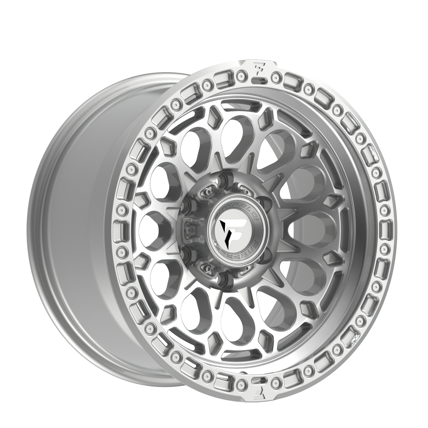 Fittipaldi FT101 17X9 -12 6x5.50 Gloss Silver with Machined Face and Undercut