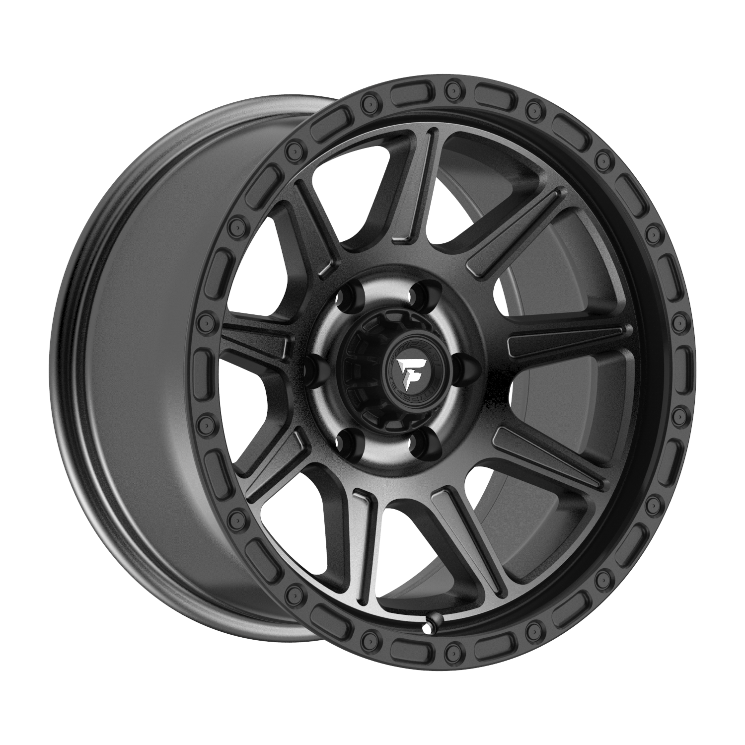 Fittipaldi FT104 20X9 +18 8x170 Satin anthracite with satin black lip
