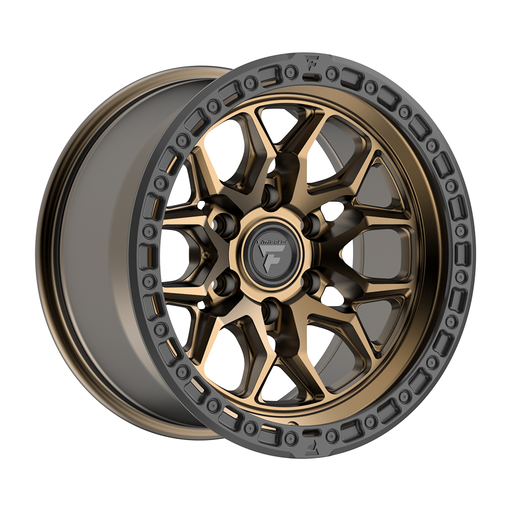 Fittipaldi FT112 17X9 -12 6x5.50 Satin Bronze & Satin Black Lip