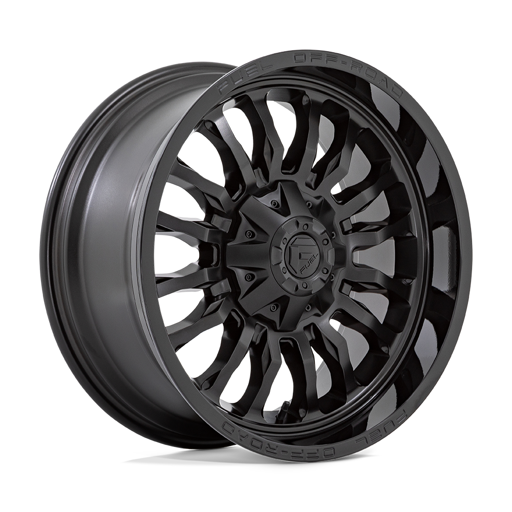 FUEL 1PC D796 ARC 22X10 -18 8X170/8X6.7 MATTE BLACK WITH GLOSS BLACK LIP
